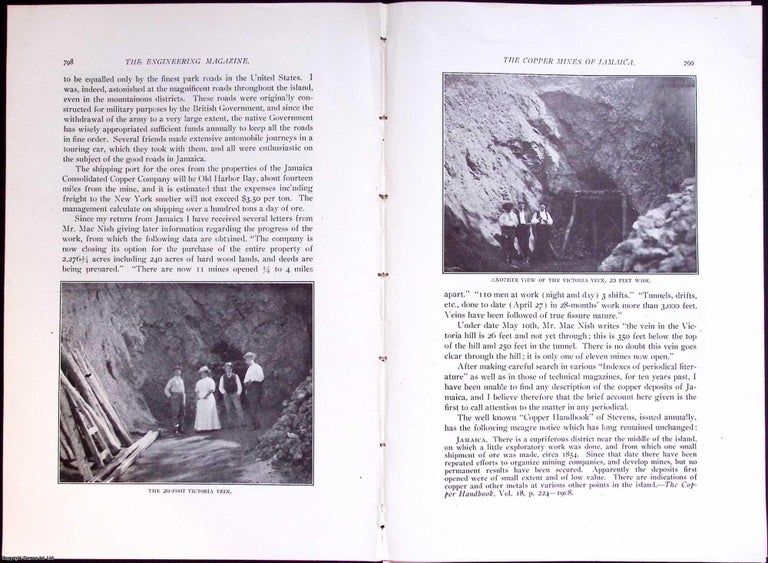 Item #633964 Jamaica, British West Indies; Copper Mines. An original article from The Engineering...