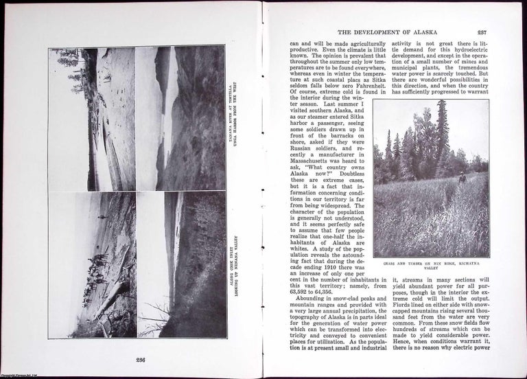 Item #633984 Alaska; A Much Misunderstood Territory. 10 pages, illustrated. An article printed in...