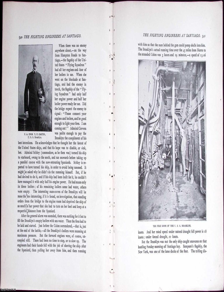 Item #634005 Santiago Fighting Engineers. An original article from The Engineering Magazine,...