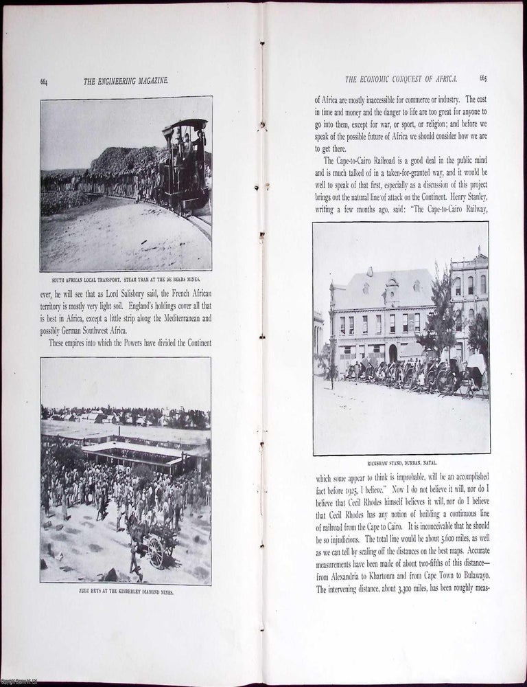 Item #634016 Africa; The Economic Conquest. 24 pages, illustrated. An article printed in 1900,...