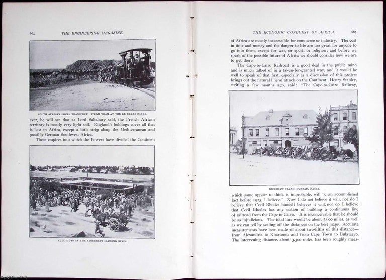 Item #634016 Africa; The Economic Conquest. 24 pages, illustrated. An article printed in 1900,...