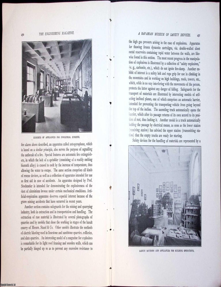 Item #634047 A Bavarian Museum of Industrial Safety Devices. An original article from The...