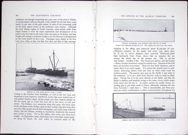 Item #634091 Alaskan Territory; The Opening of. 16 pages, illustrated. An article printed in...