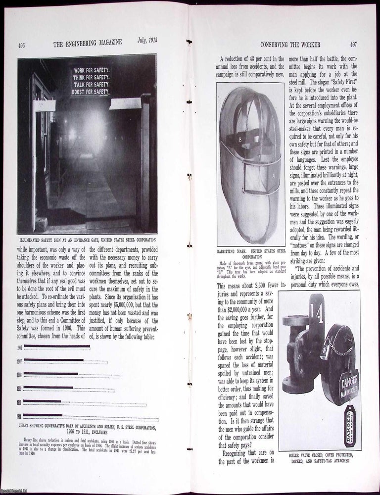 Item #634104 The Conservation of The Worker. An original article from The Engineering Magazine,...