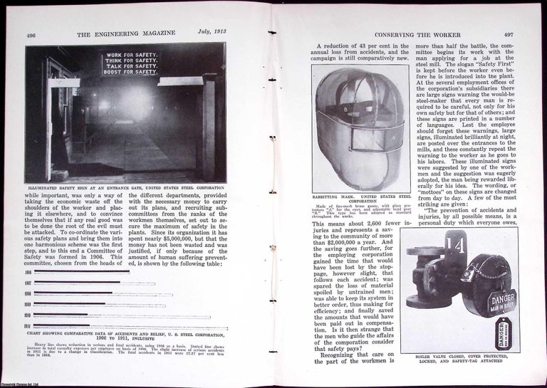 Item #634104 The Conservation of The Worker. An original article from The Engineering Magazine,...