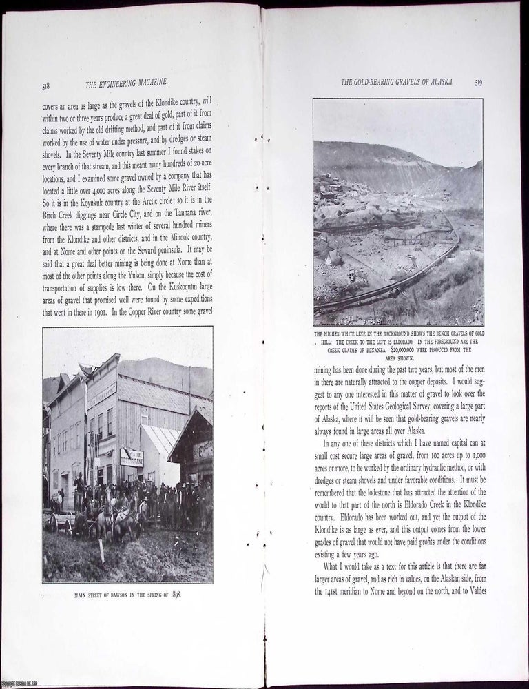 Item #634153 Alaska; The Gold-Bearing Gravels. 17 pages, illustrated. An article printed in 1903,...