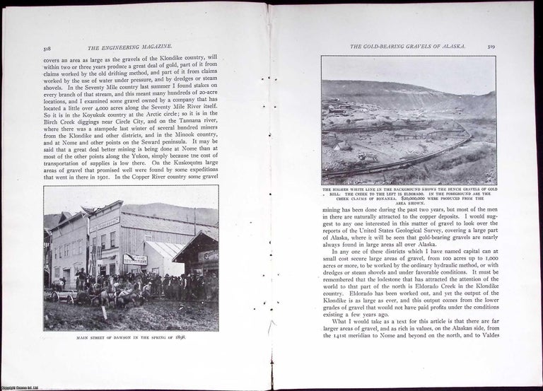 Item #634153 Alaska; The Gold-Bearing Gravels. 17 pages, illustrated. An article printed in 1903,...