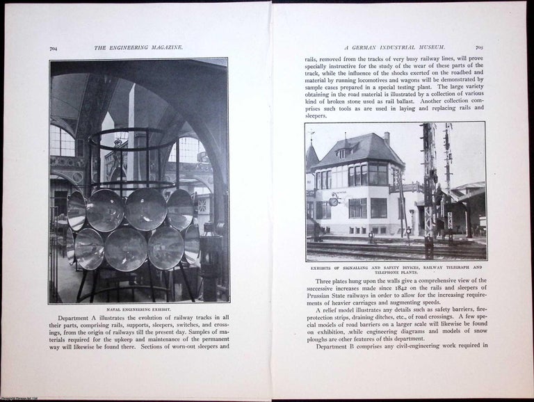 Item #634195 A Museum of Traffic and Engineering. An original article from The Engineering...