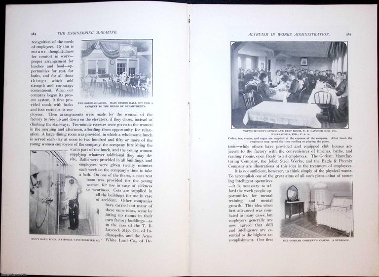 Item #634199 Altruism and Sympathy as Factors in Works Administration. 32 pages, illustrated. An...