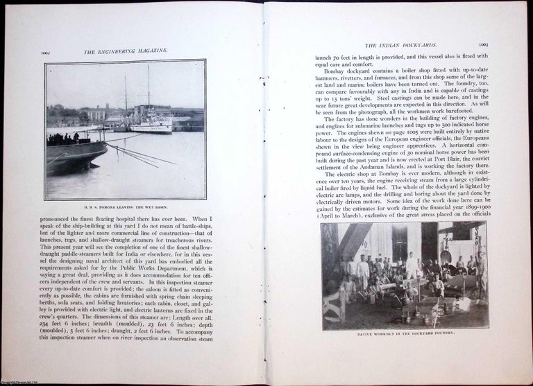 Item #634201 Indian Dockyards; Equipment and Methods. An original article from The Engineering...