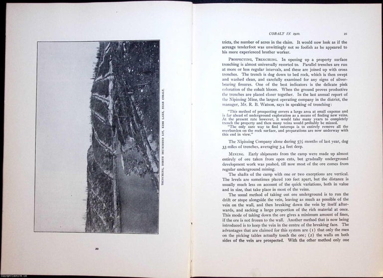 Item #634223 Cobalt in 1910. An original article from The Engineering Magazine, 1911. Arthur A. Cole