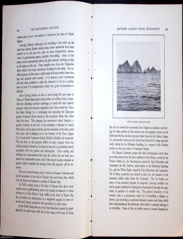 Item #634239 Alaskan Mining Development; Conditions in There. 17 pages, illustrated. An article...