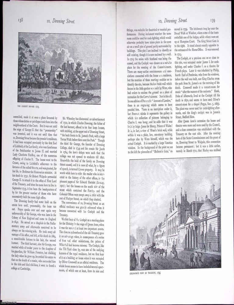 Item #634336 10 Downing Street, London. 26 pages, with illustrations & photographs. An...