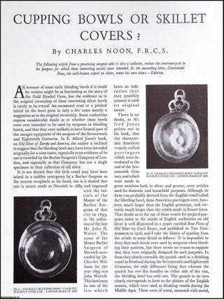 Cupping Bowls or Skillet Covers? An original article from The Connoisseur, 1941. Charles Noon.