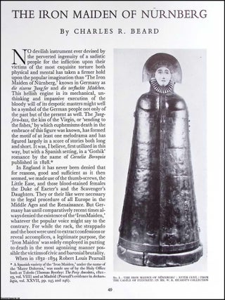 The Iron Maiden of Nurnberg. An original article from The Connoisseur, 1942. Charles R. Beard.