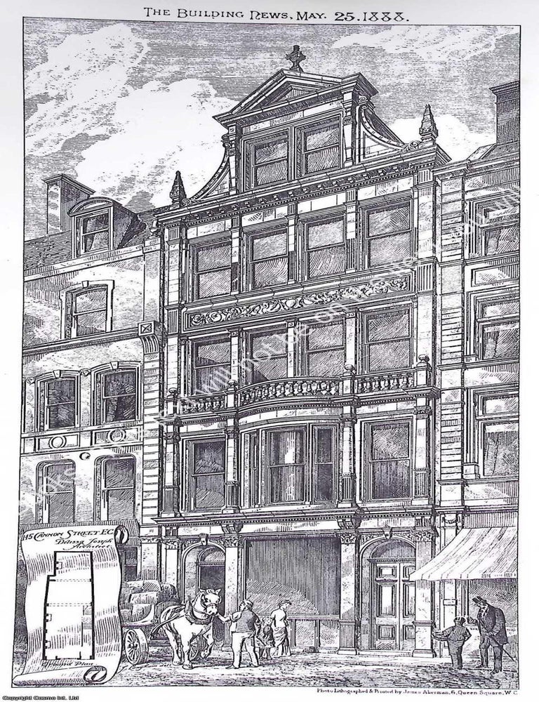 Item #638687 1888 : 145 Cannon Street. Delissa Joseph, Architect. An original page from The...