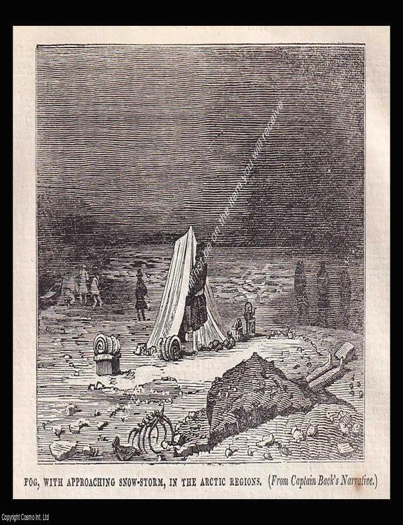 Item #639461 Arctic Regions, Fog with approaching Snow Storm, from Captain Back's Narrative....