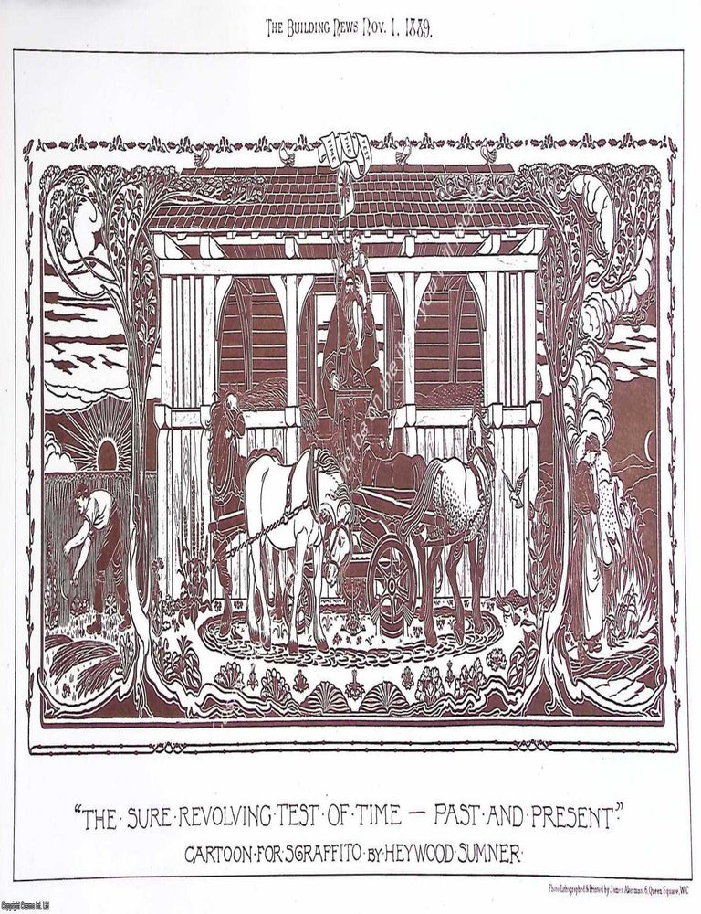Item #639749 1889 : The Sure Revolving Test of Time, Cartoon for Scraffitio by Heywood Sumner. An...