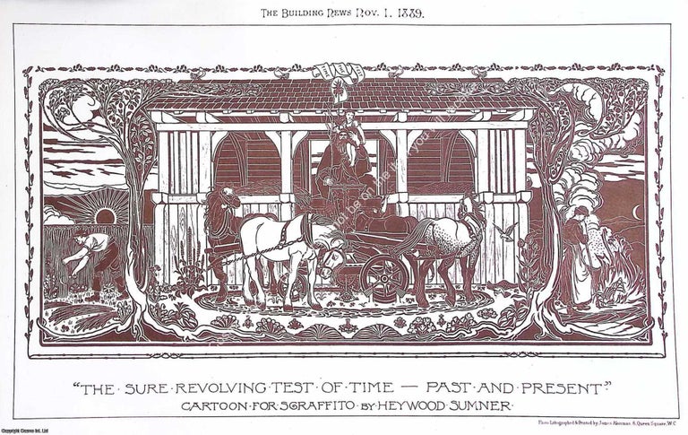 Item #639749 1889 : The Sure Revolving Test of Time, Cartoon for Scraffitio by Heywood Sumner. An...