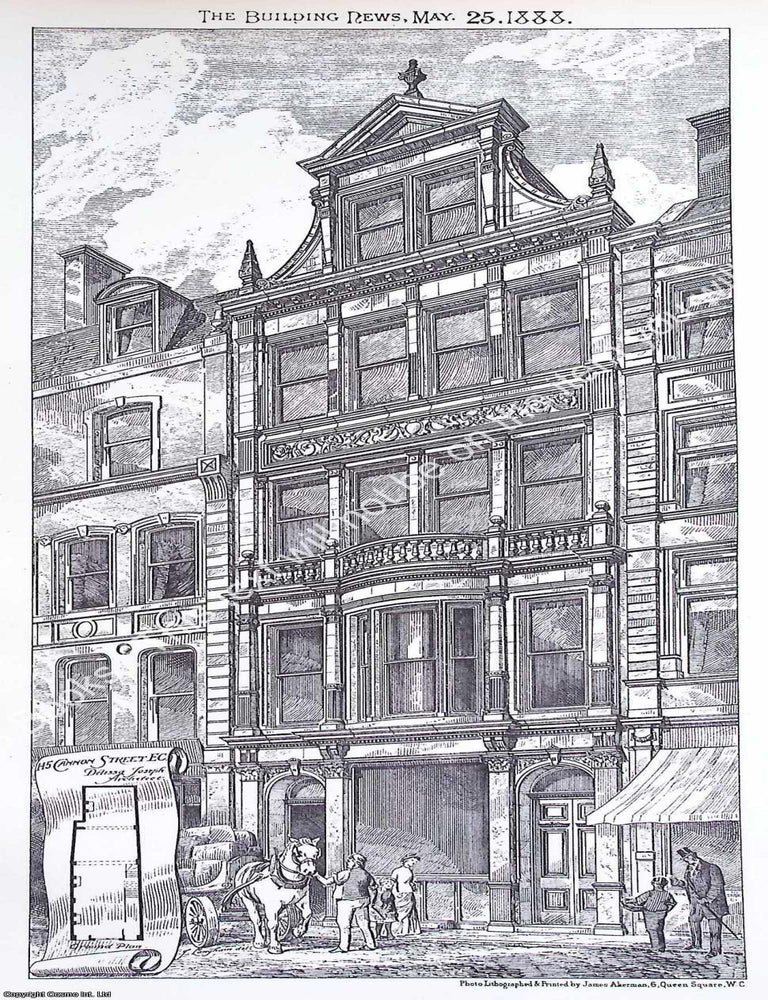 Item #640415 1888 : 145 Cannon Street Premises. Delissa Joseph, Architect. An original page from...