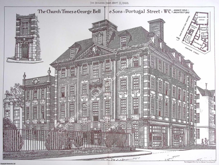 Item #641274 1903 : The Church Times & George Bell and Sons, Portugal Sreet. Horace Field,...