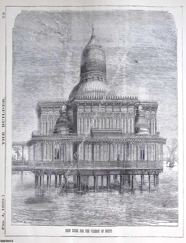 Item #641759 1860 : Iron Bathing Kiosk for Sa'id Pasha, The Viceroy of Egypt. Designed &...