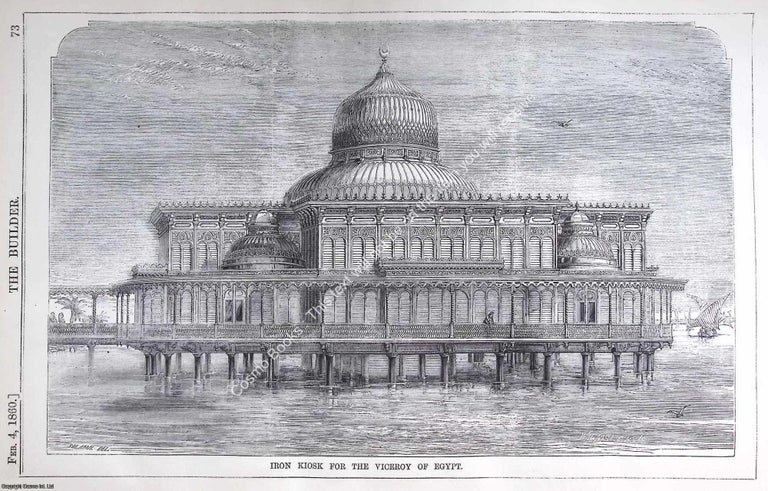 Item #641759 1860 : Iron Bathing Kiosk for Sa'id Pasha, The Viceroy of Egypt. Designed &...