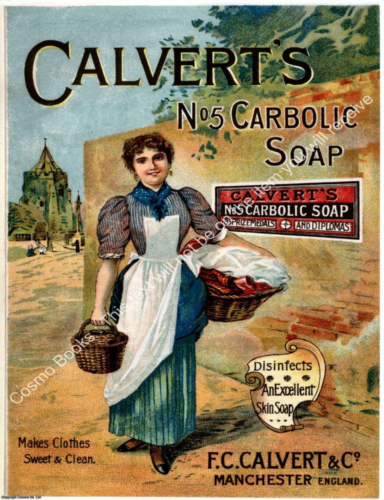 Item #807317 Calvert's #5 Carbolic Soap. PRINT : A MODERN COLOUR REPRINT of an original...