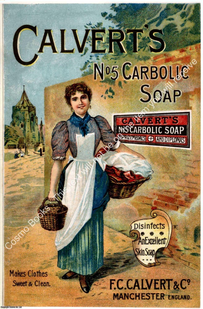 Item #807317 Calvert's #5 Carbolic Soap. PRINT : A MODERN COLOUR REPRINT of an original...