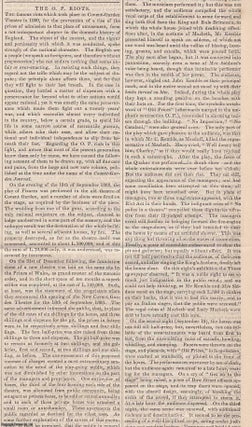 The O.P. Riots [London Theatre Riots]. The famous riots which. Chambers' Edinburgh Journal.